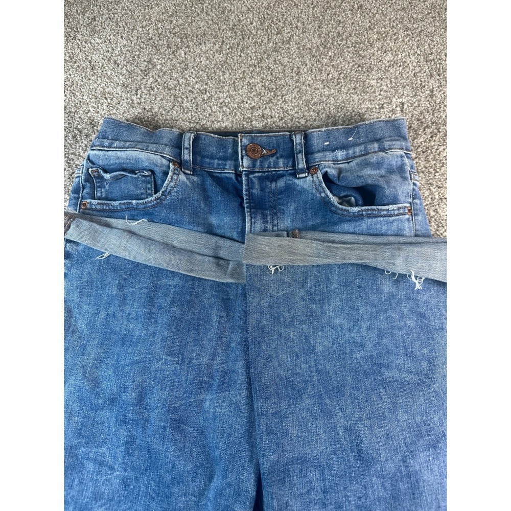 Express Hyper Stretch Slim Flare High Rise Jeans Medium Wash Blue Size 8R